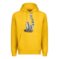 Lemon Ringtail Cat Premium Hoodie - LillyAllenDesigns