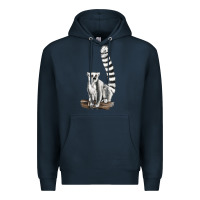 Navy Ringtail Cat Premium Hoodie - LillyAllenDesigns