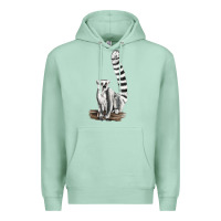 Seafoam Ringtail Cat Premium Hoodie - LillyAllenDesigns