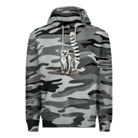 Slate Camo Ringtail Cat Premium Hoodie - LillyAllenDesigns