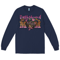 Navy dachshund mom Long Sleeve Tee - BarkalooDesign