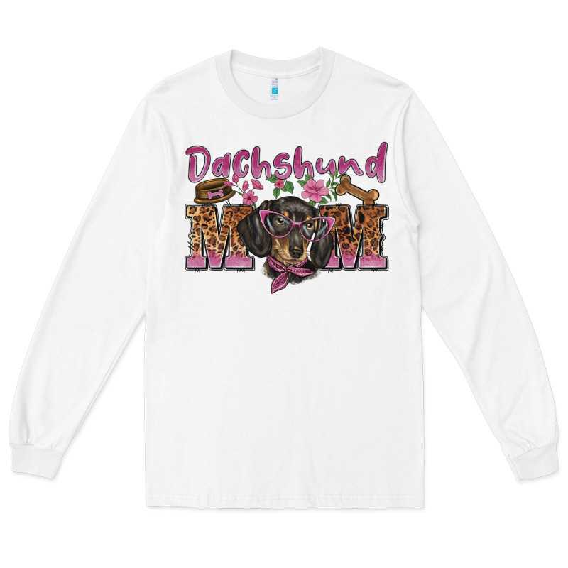 Dachshund Mom Long Sleeve Tee by BarkalooDesign | Teevron