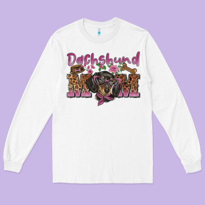Dachshund Mom Long Sleeve Tee Designed By Barkaloodesign