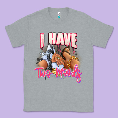 I Have Two Moods Sneaker And Heels Classic Tee Designed By Ranaportraitstore