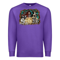 Purple farm life 2 Premium Sweatshirt - SublimationCraftShop