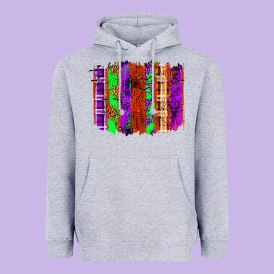 Halloween Brushstrokes Heavyweight Hoodie Designed By Texasbilliewilder