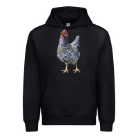 Black Dominique Chicken Urban Hoodie - LillyAllenDesigns