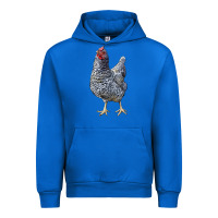 Cobalt Dominique Chicken Urban Hoodie - LillyAllenDesigns