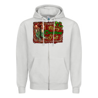Dove Grey Merry Christmas Y'all Boots Zipper Hoodie - RanaPortraitStore