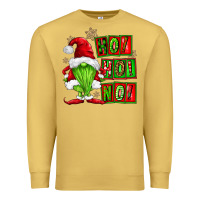 Antique Gold ho ho no christmas gnomes Premium Sweatshirt - FaDigitalArtStudio