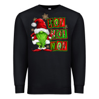 Black ho ho no christmas gnomes Premium Sweatshirt - FaDigitalArtStudio