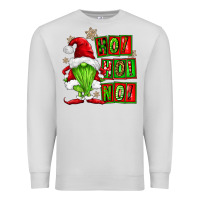 Dove Grey ho ho no christmas gnomes Premium Sweatshirt - FaDigitalArtStudio