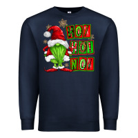 Navy ho ho no christmas gnomes Premium Sweatshirt - FaDigitalArtStudio