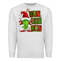 Oatmeal Heather ho ho no christmas gnomes Premium Sweatshirt - FaDigitalArtStudio