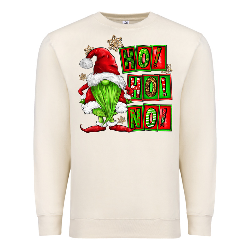 Ho Ho No Christmas Gnomes Premium Sweatshirt by FaDigitalArtStudio | Teevron