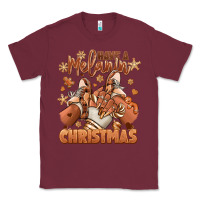 Burgundy Have a melanin Christmas black girl sneakers Classic Tee - RanaPortraitStore