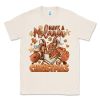 Natural Have a melanin Christmas black girl sneakers Classic Tee - RanaPortraitStore
