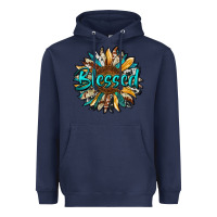 Navy blessed sunflower Heavyweight Hoodie - RanaPortraitStore