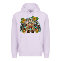 Lilac western gnome sunflowers rainbow Premium Hoodie - BarkalooDesign
