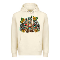 Sandshell western gnome sunflowers rainbow Premium Hoodie - BarkalooDesign