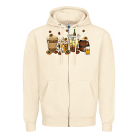 Sandshell beer coffee cups Zipper Hoodie - texasbilliewilder