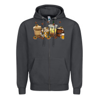 Smoke beer coffee cups Zipper Hoodie - texasbilliewilder