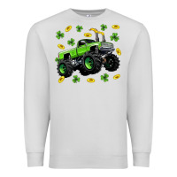 Dove Grey Monster truck st patricks day Premium Sweatshirt - Neo Western