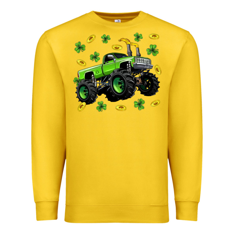 Monster Truck St Patricks Day Premium Sweatshirt by Neo Western | Teevron