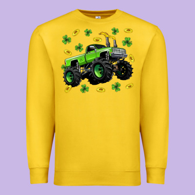 Monster Truck St Patricks Day Premium Sweatshirt Designed By Neo Western