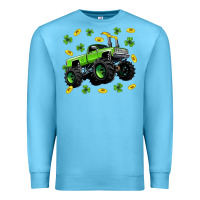 Ocean Blue Monster truck st patricks day Premium Sweatshirt - Neo Western