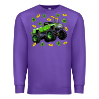 Purple Monster truck st patricks day Premium Sweatshirt - Neo Western