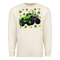 Sandshell Monster truck st patricks day Premium Sweatshirt - Neo Western