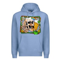 Colony Blue st patricks day peace skull Premium Hoodie - Jasminsmagicworld