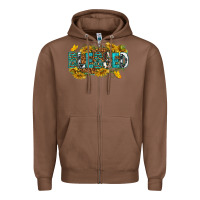Chestnut blessed Zipper Hoodie - texasbilliewilder
