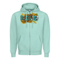 Seafoam blessed Zipper Hoodie - texasbilliewilder