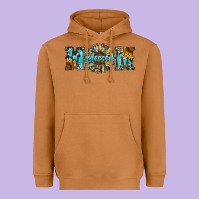 Blessed Mom Heavyweight Hoodie Designed By Ranaportraitstore