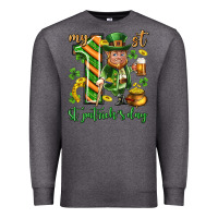 Charcoal Heather My 1 st st. patricks day Premium Sweatshirt - Neo Western