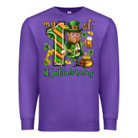 Purple My 1 st st. patricks day Premium Sweatshirt - Neo Western