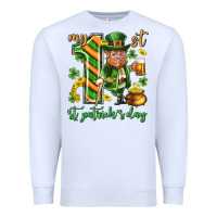 White My 1 st st. patricks day Premium Sweatshirt - Neo Western