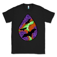 Black halloween bat  teardrop Classic Tee - BundleAndBundleShop