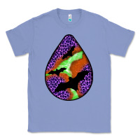 Colony Blue halloween bat  teardrop Classic Tee - BundleAndBundleShop