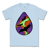 Dusty Blue halloween bat  teardrop Classic Tee - BundleAndBundleShop