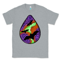 Heather Grey halloween bat  teardrop Classic Tee - BundleAndBundleShop
