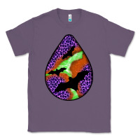 Lavender halloween bat  teardrop Classic Tee - BundleAndBundleShop