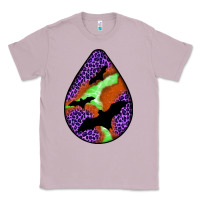 Lilac halloween bat  teardrop Classic Tee - BundleAndBundleShop
