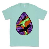 Seafoam halloween bat  teardrop Classic Tee - BundleAndBundleShop