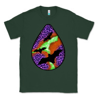 Sports Green halloween bat  teardrop Classic Tee - BundleAndBundleShop