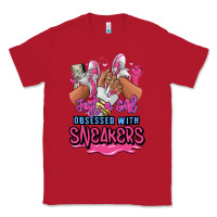 Red Just a girl obsessed with sneakers Classic Tee - RanaPortraitStore