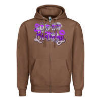 Chestnut purple its my birthday Zipper Hoodie - Zillion Design Studio