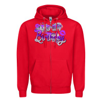 Red purple its my birthday Zipper Hoodie - Zillion Design Studio